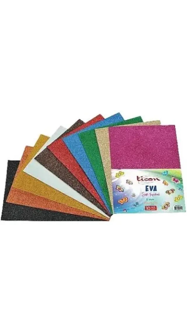 Ticon 1.5Mm Simli Yapışkanlı Eva 20 X 30Cm-10'Lu