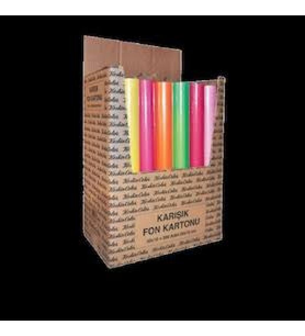 K.Color 25*35 160Gr 10Lu Karışık Poş. Fon Kartonu