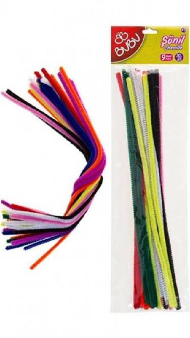 Bubu Şönil 30CM 9 Renk 25'li 00104