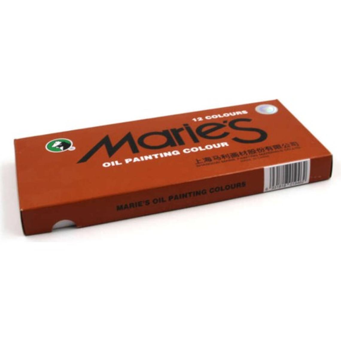 Maries 12 Renk Yağlı Boya Seti (E1381B) – Sanatçılar ve Hobi Resim Çalışmaları için Profesyonel Kalite