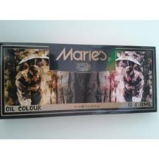 Maries 12 Renk Yağlı Boya Seti (E1381B) – Sanatçılar ve Hobi Resim Çalışmaları için Profesyonel Kalite