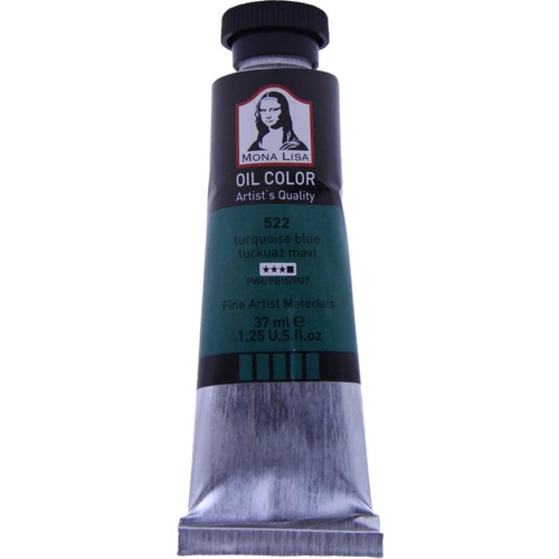 Mona Lisa 522 Yağlı Boya 37 ml Turkuaz Mavi