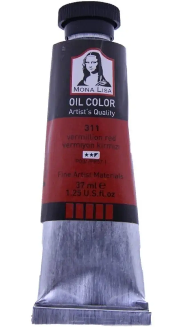 Mona Lisa Yağlı Boya 37 ml Vermiyon Kırmızı 311