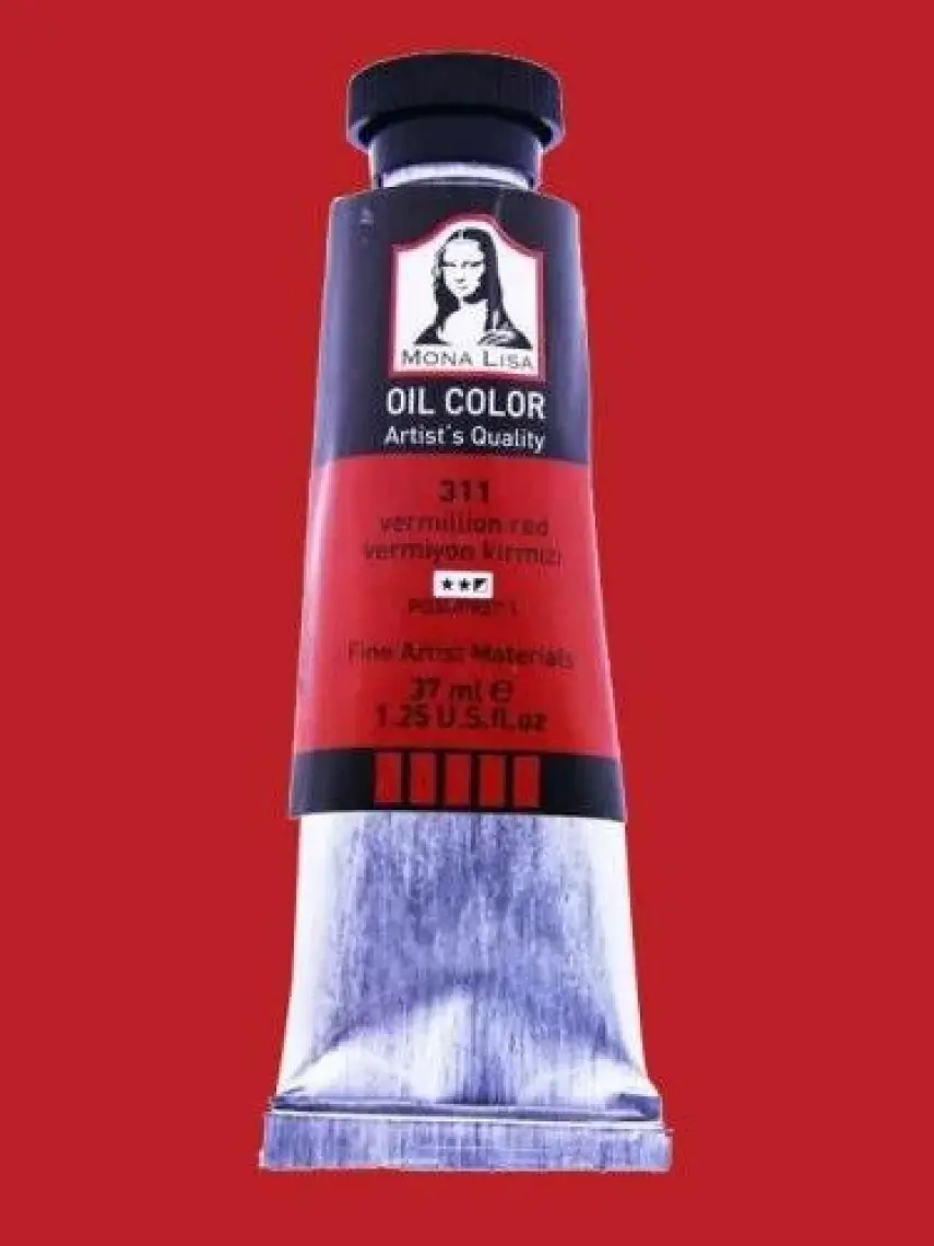 Mona Lisa Yağlı Boya 37 ml Vermiyon Kırmızı 311