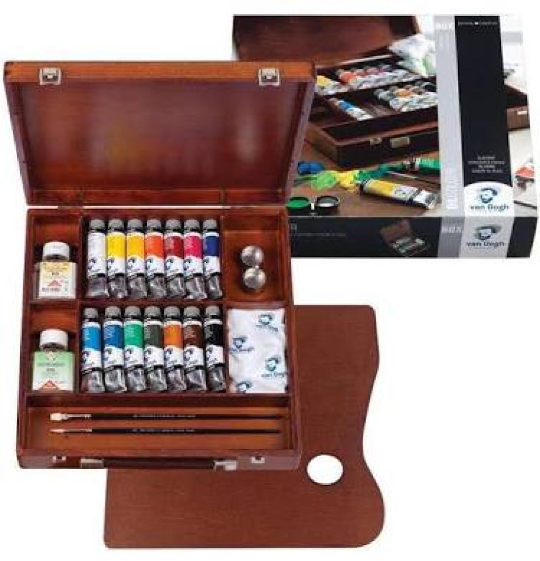 Van Gogh Yağlı Boya Inspiration Box Ahşap Kutu 14 Renk x 40 ml