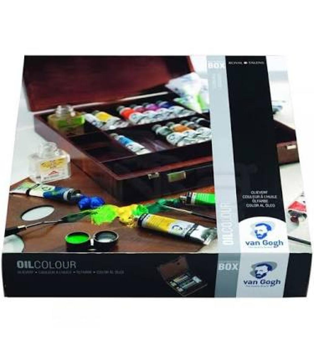 Van Gogh Yağlı Boya Inspiration Box Ahşap Kutu 14 Renk x 40 ml