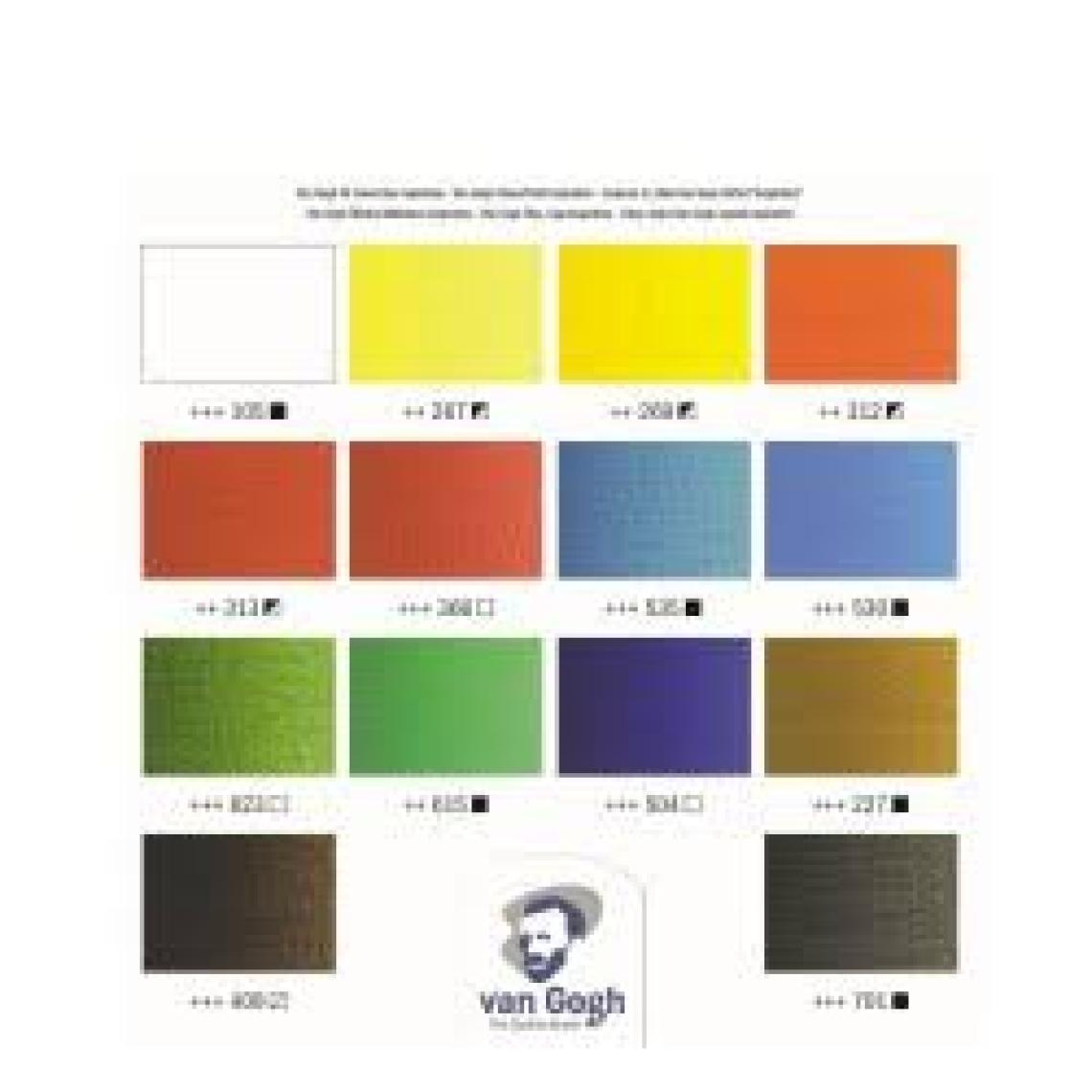 Van Gogh Yağlı Boya Inspiration Box Ahşap Kutu 14 Renk x 40 ml