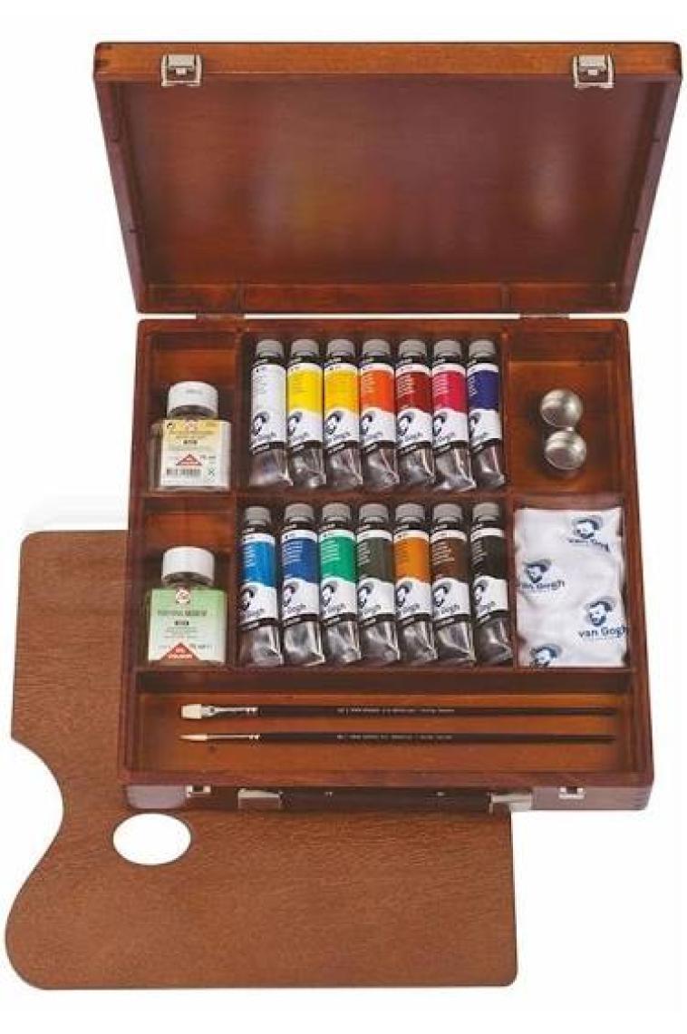 Van Gogh Yağlı Boya Inspiration Box Ahşap Kutu 14 Renk x 40 ml