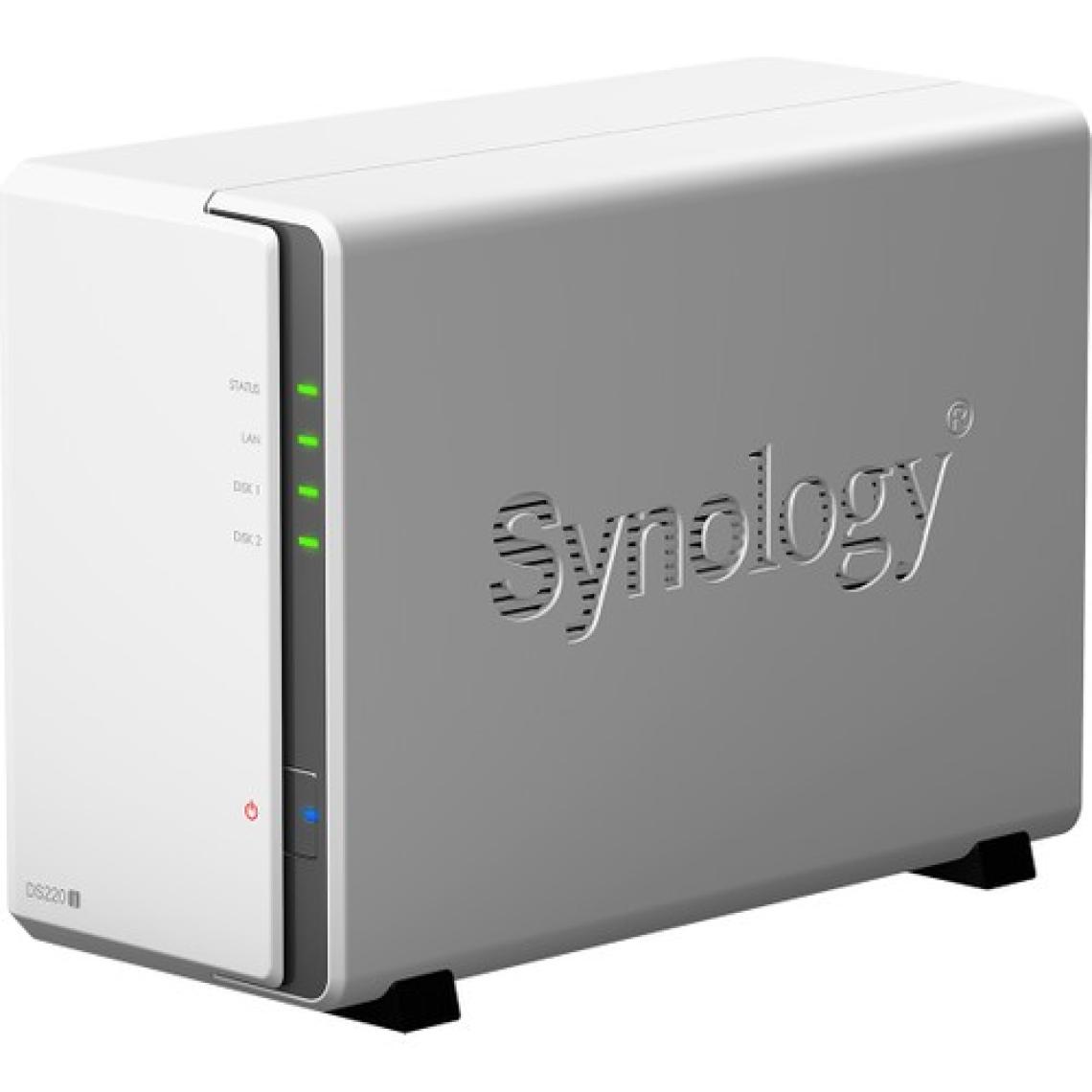SYNOLOGY DS220J 2 YUVALI KİŞİSEL BULUT NAS SİSTEMİ (DİSKSİZ)