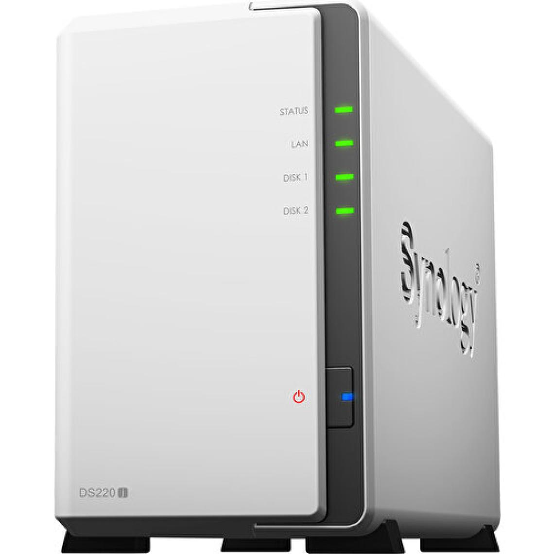 SYNOLOGY DS220J 2 YUVALI KİŞİSEL BULUT NAS SİSTEMİ (DİSKSİZ)