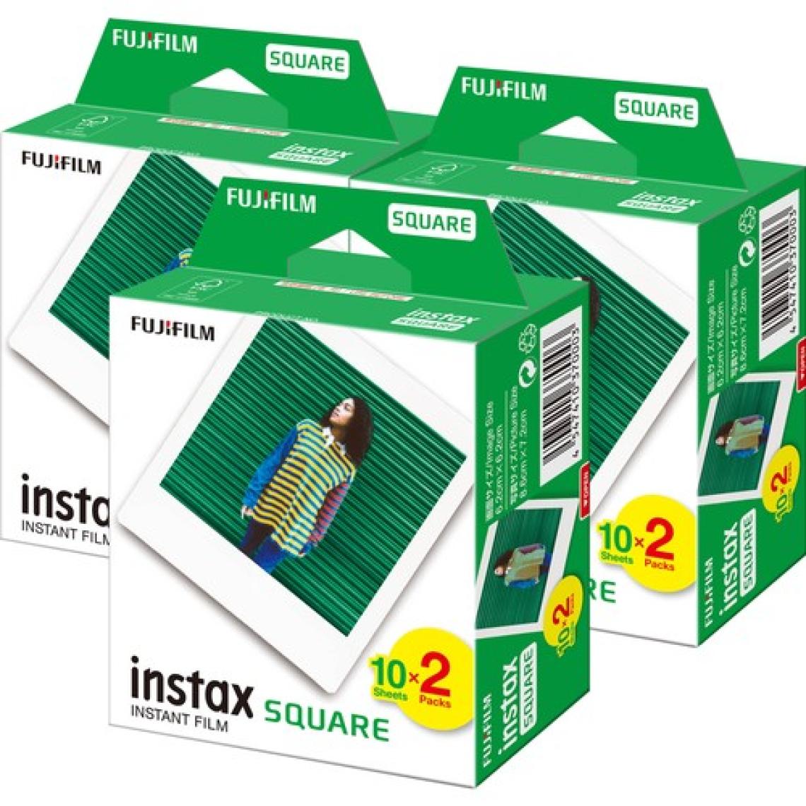 Fujifilm Instax Kare-Square 20'Li Film 3'Lü Set 60 Poz