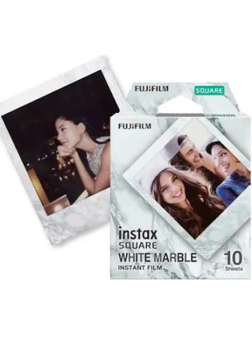 Instax Square Whitemarble 10'lu Kare Özel Film