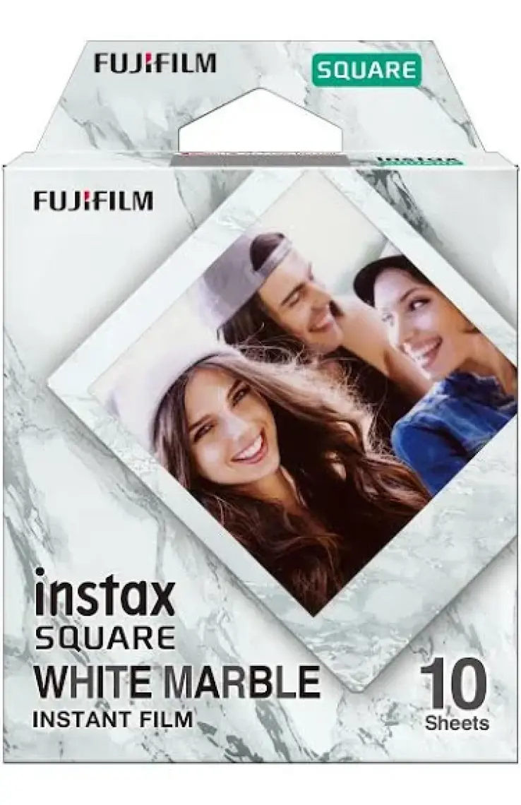Instax Square Whitemarble 10'lu Kare Özel Film