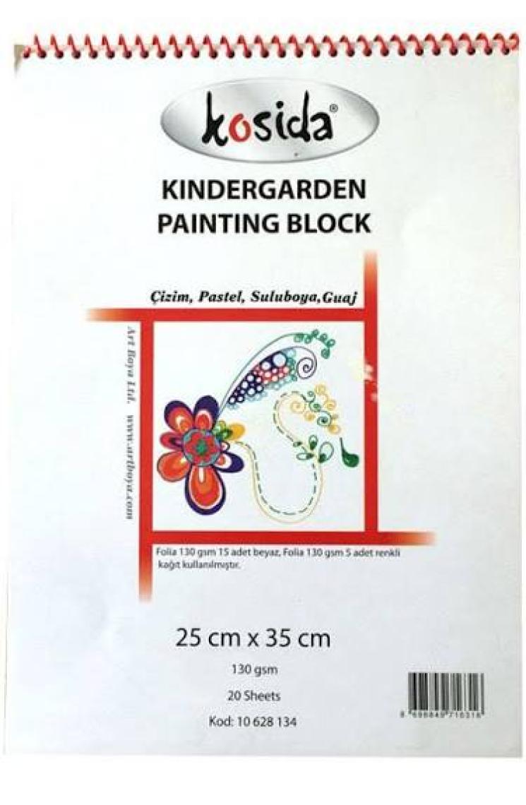 Kosida Resim Defteri Kindergarden 130G 25 x 35 25 Yaprak.