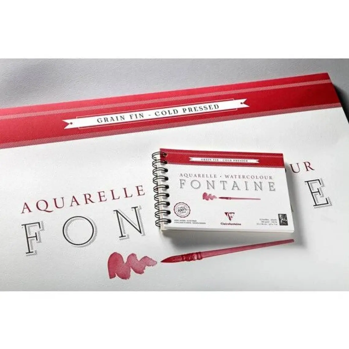 Clairefontaine Fontaine 24x30 cm 10 Sayfa Kenarı Yapışkanlı Suluboya Bloğu FT96414