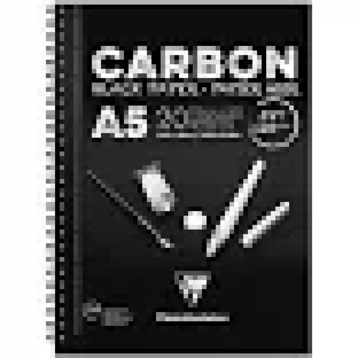 Clairefontaine Resim Defteri Carbon A5 Siyah Defter 20 Yaprak 97617
