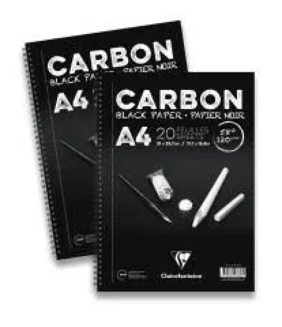 Clairefontaine Resim Defteri Carbon A5 Siyah Defter 20 Yaprak 97617