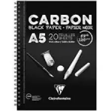 Clairefontaine Resim Defteri Carbon A5 Siyah Defter 20 Yaprak 97617