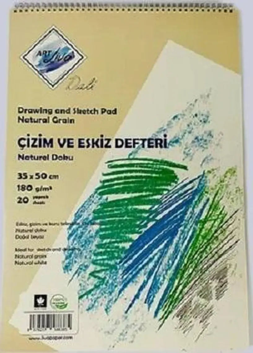 Art Liva Dali Eskiz ve Çizim Defteri 35X50 180GR 20 Sayfa