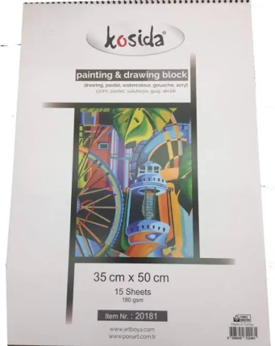 Kosida Paiting Drawing Block 35X50 cm 15 Sayfa Resim Defteri 20181
