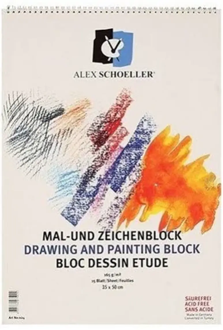 Alex Schoeller Spralli Suluboya Defteri 120 Gr. 35X50 cm