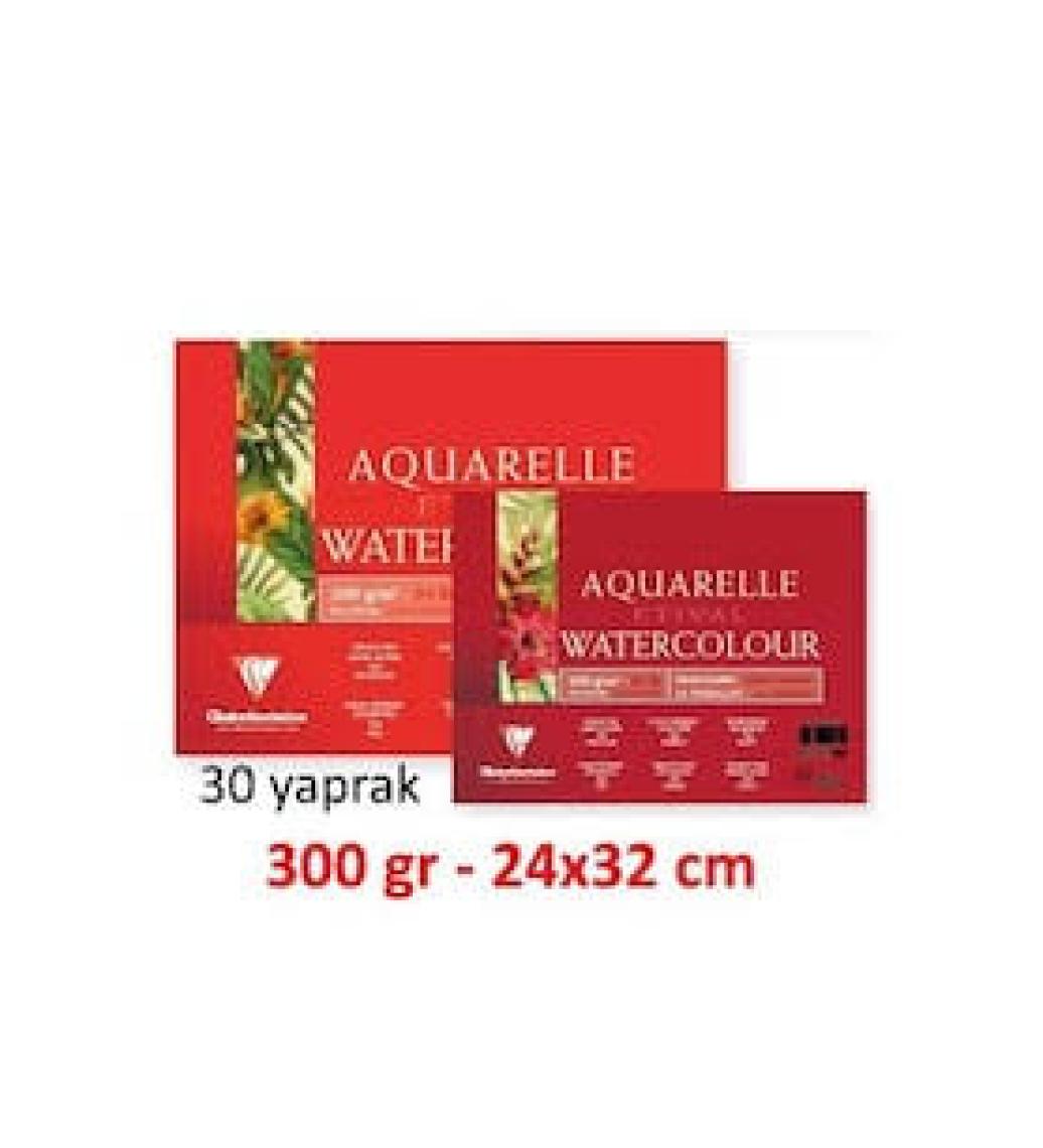 Clairefontaine Resim Defteri Etival Watercolor Suluboya 24X32 300Gr 30 Sayfa 93432