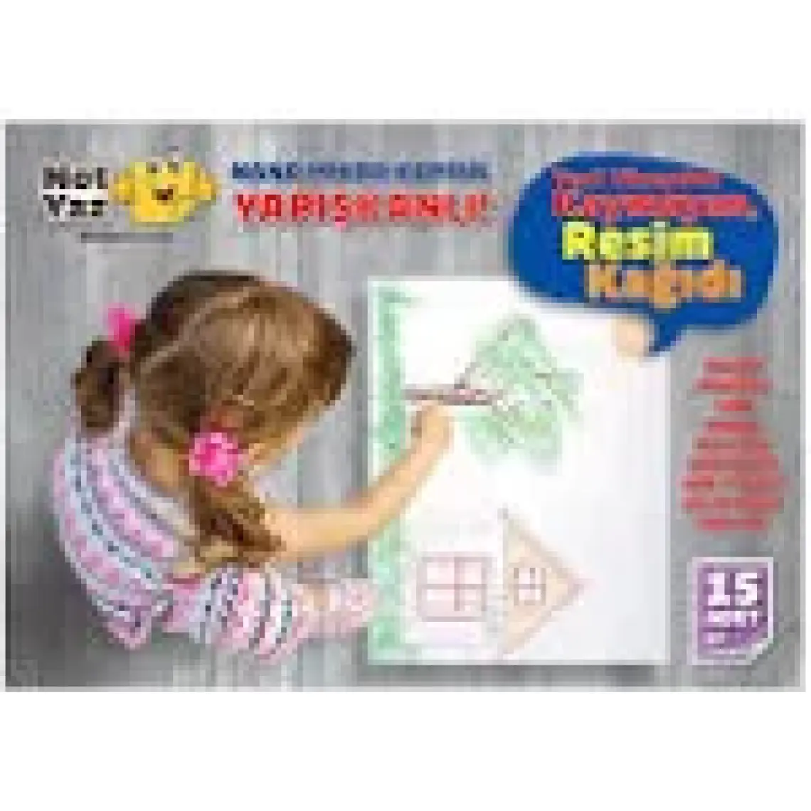Notyaz Yapışkanlı Nano Çocuk Boyama Resim Kağıdı A3-A4 Ebat