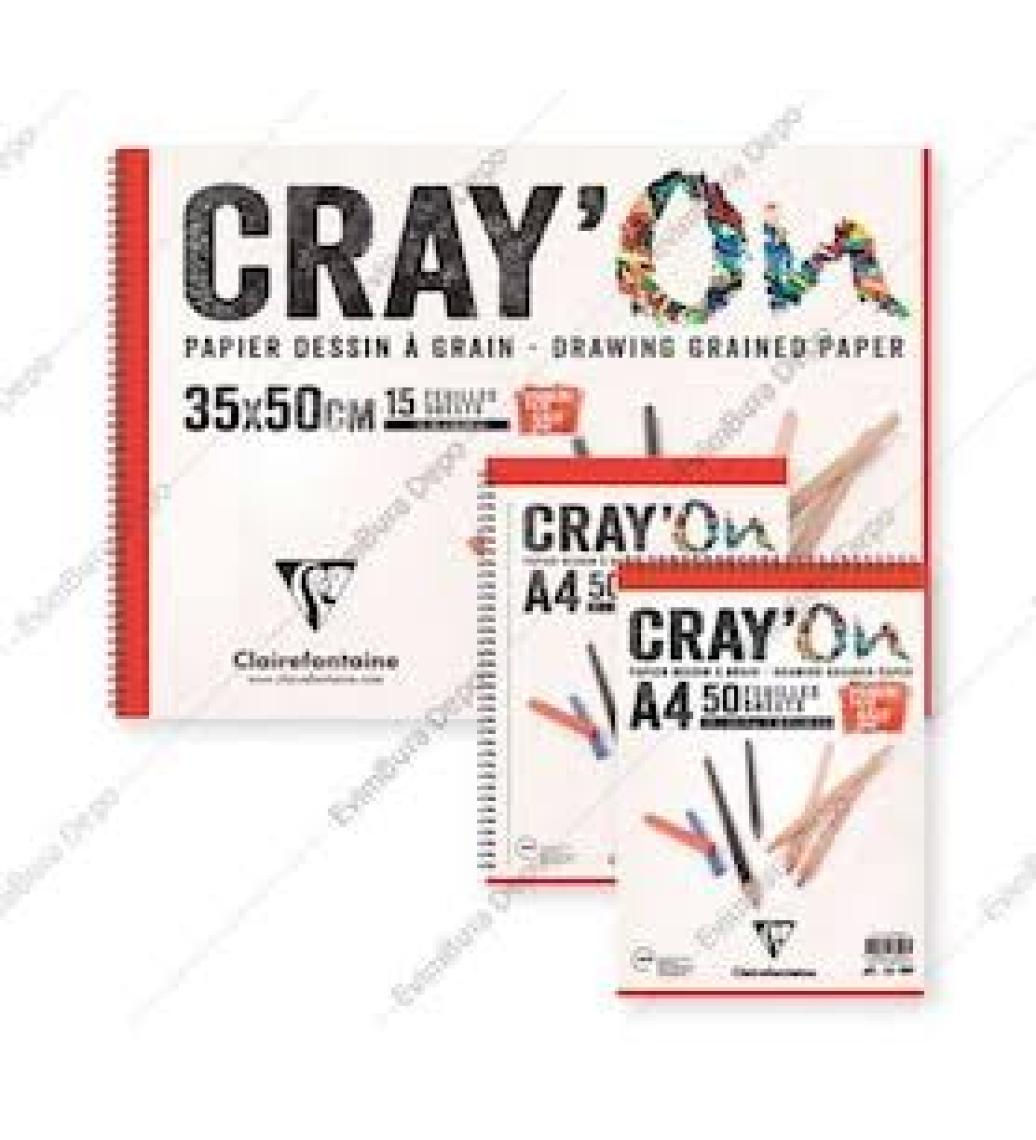 Clairefontaine Cray'On Çizim Blok A4 120gr 50 Yaprak