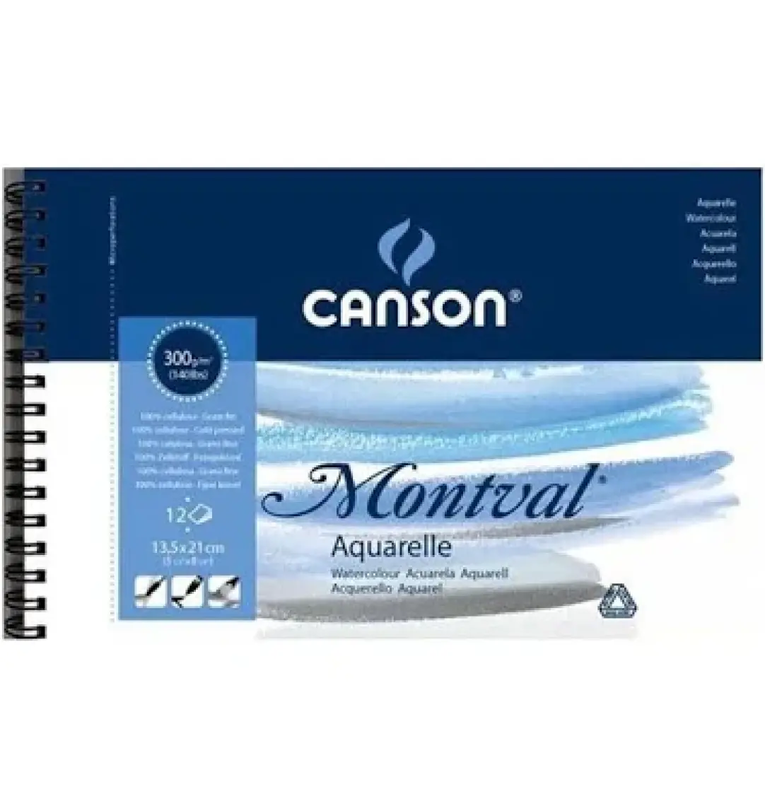 Canson Montval Blok 300Gr 13,5X21 12Yp