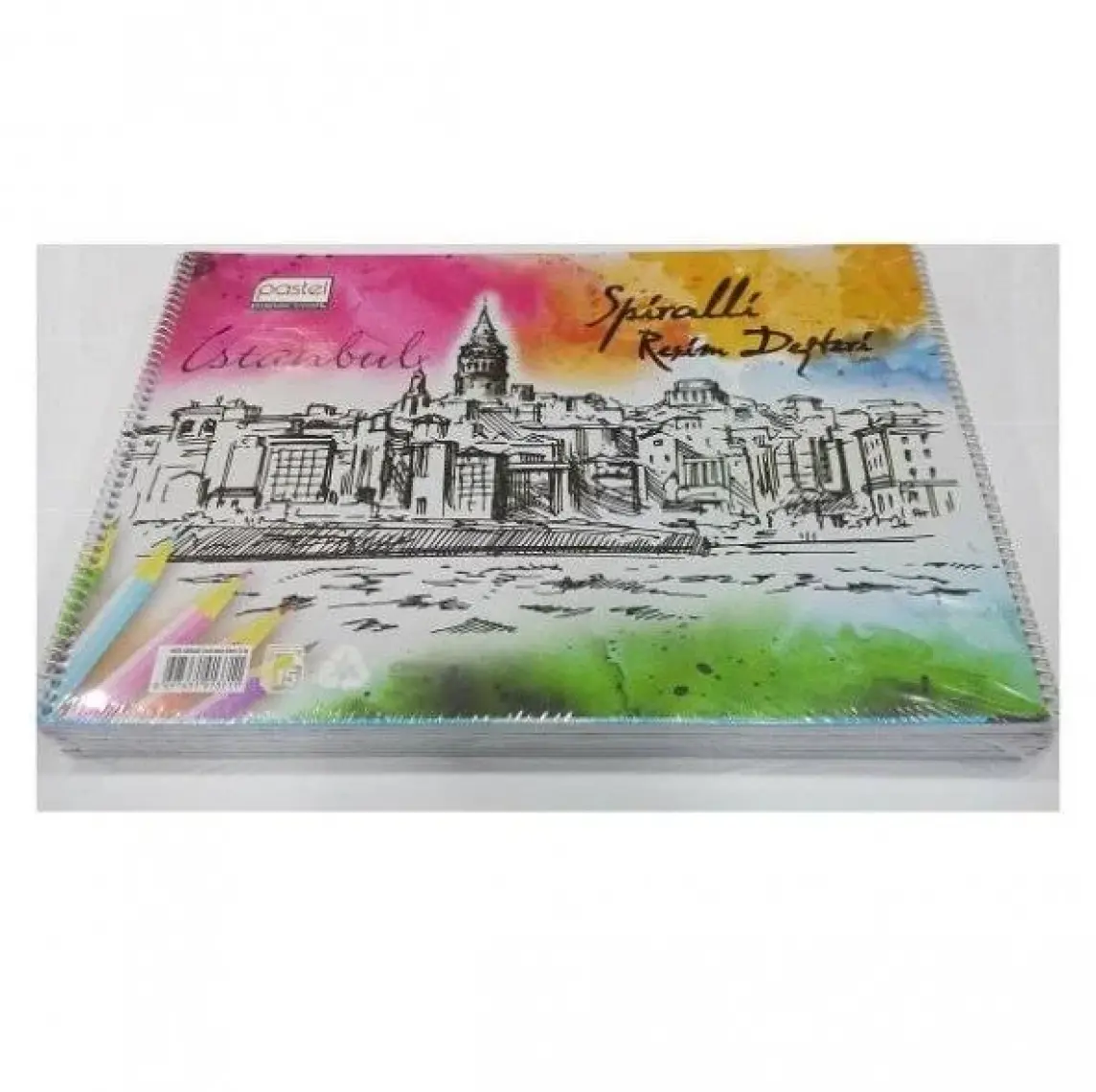 Pastel 25X35 Cm Spiralli Resim Defteri 15 Yaprak
