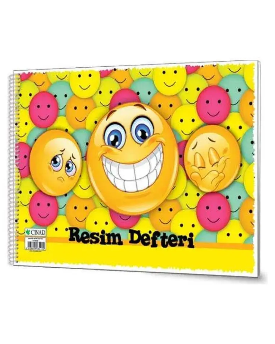 Defne Resim Defteri Spiralli Karton Kapak 15 Yaprak 17 x 24 cm