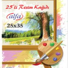 Alfa 25x35 cm Resim Kağıdı 25'li