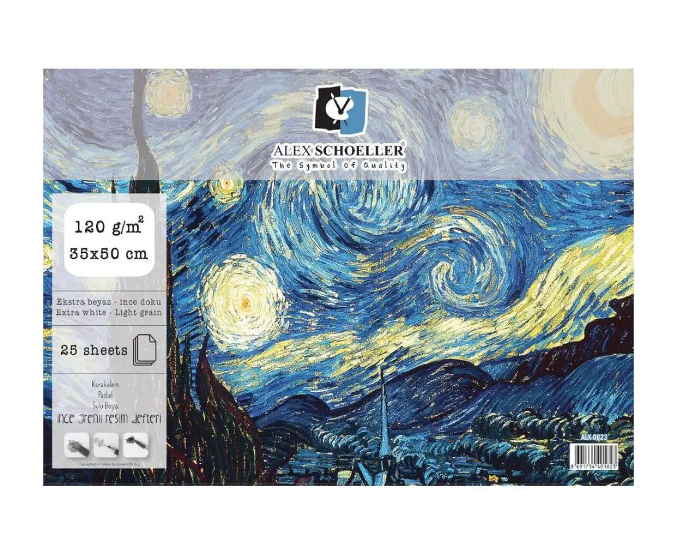 Alex Schoeller Resim Defteri 35X50 Spr 120 Gr 25 Syf 0823