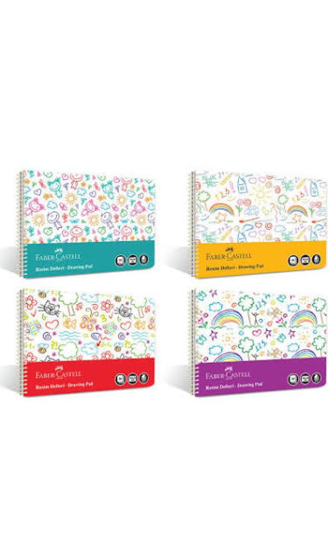 Faber-Castell  25 x 35 cm Pp Kapak Eğlenceli Resim Defteri 30 Yaprak
