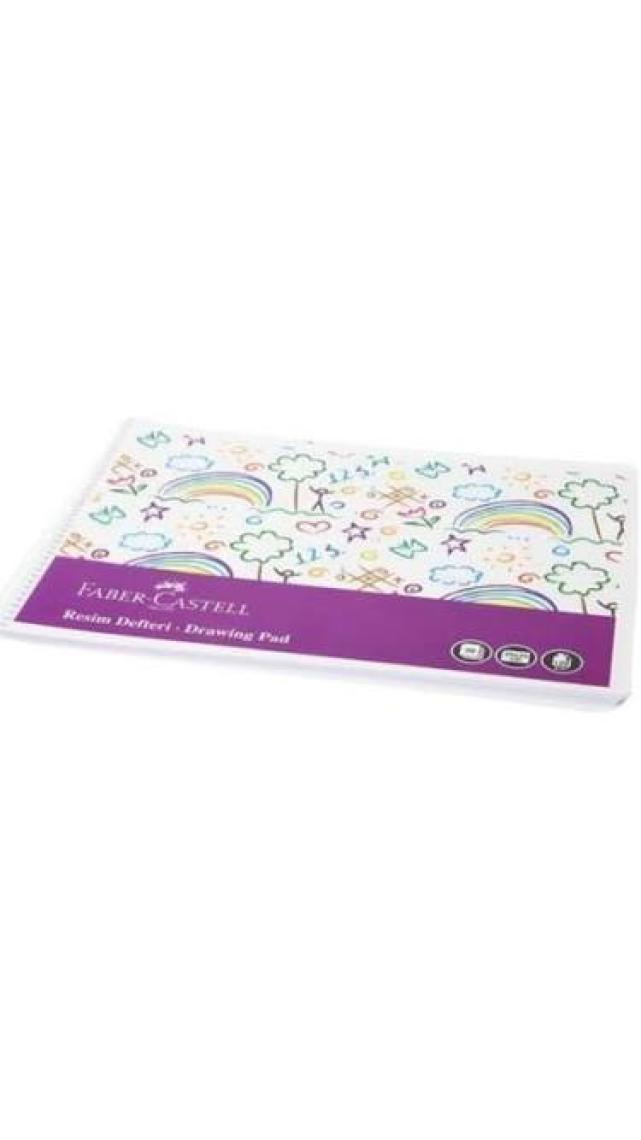 Faber-Castell  25 x 35 cm Pp Kapak Eğlenceli Resim Defteri 30 Yaprak