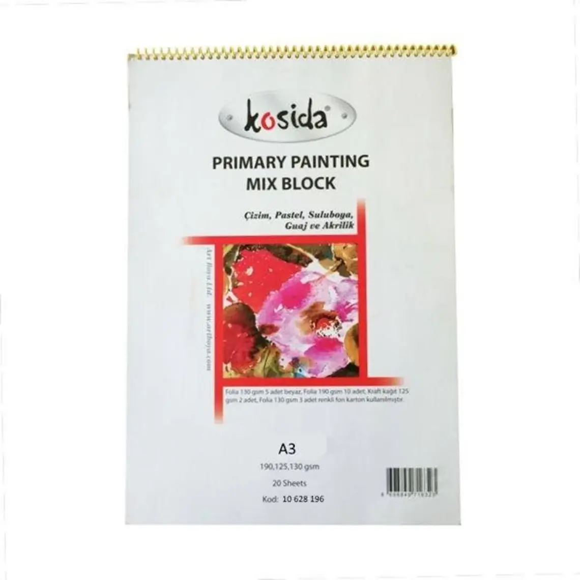 Kosida Primary Painting Blok A3 20 Sayfa 190GR 10 628 196