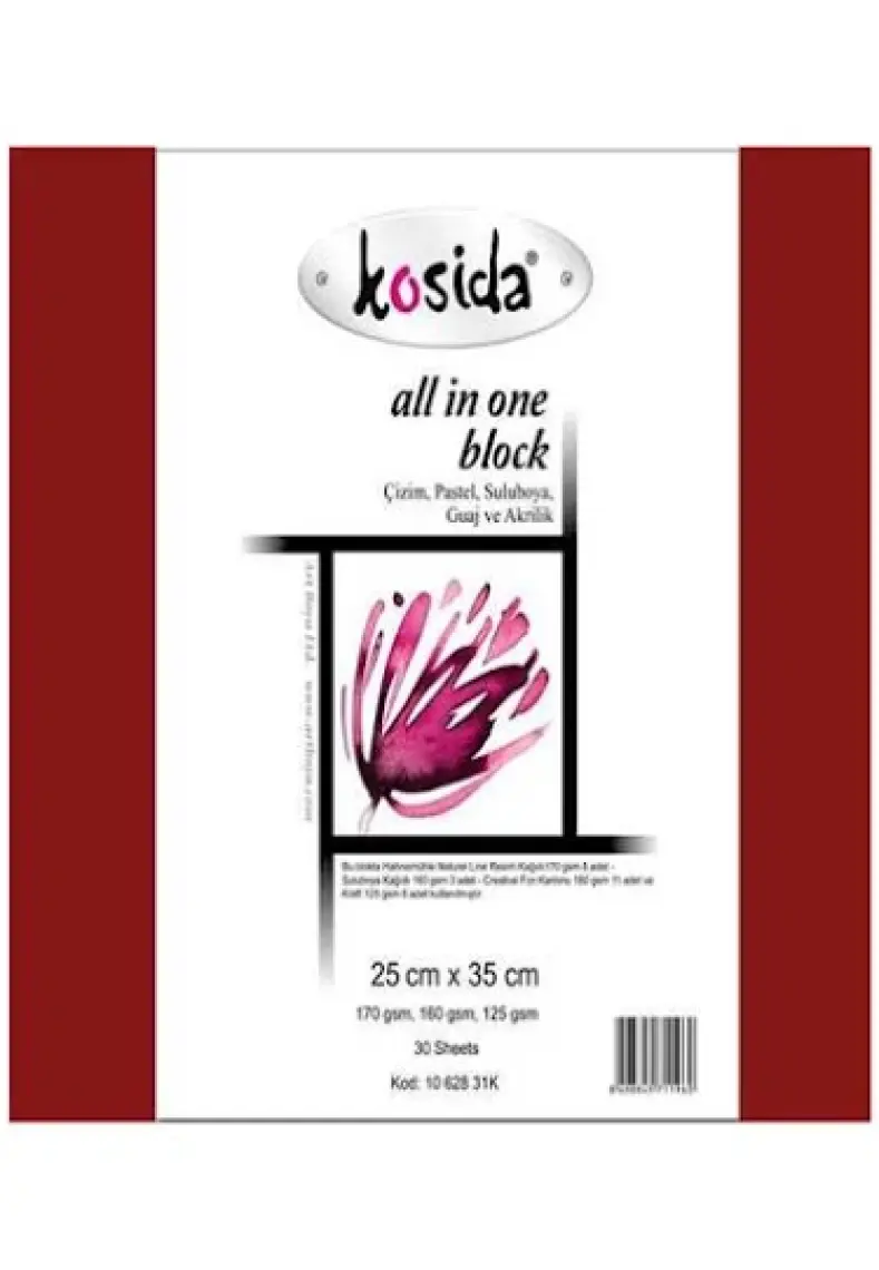 Ponart Kraft A3 Resim Defteri 25x35 125 gr 30 Yaprak