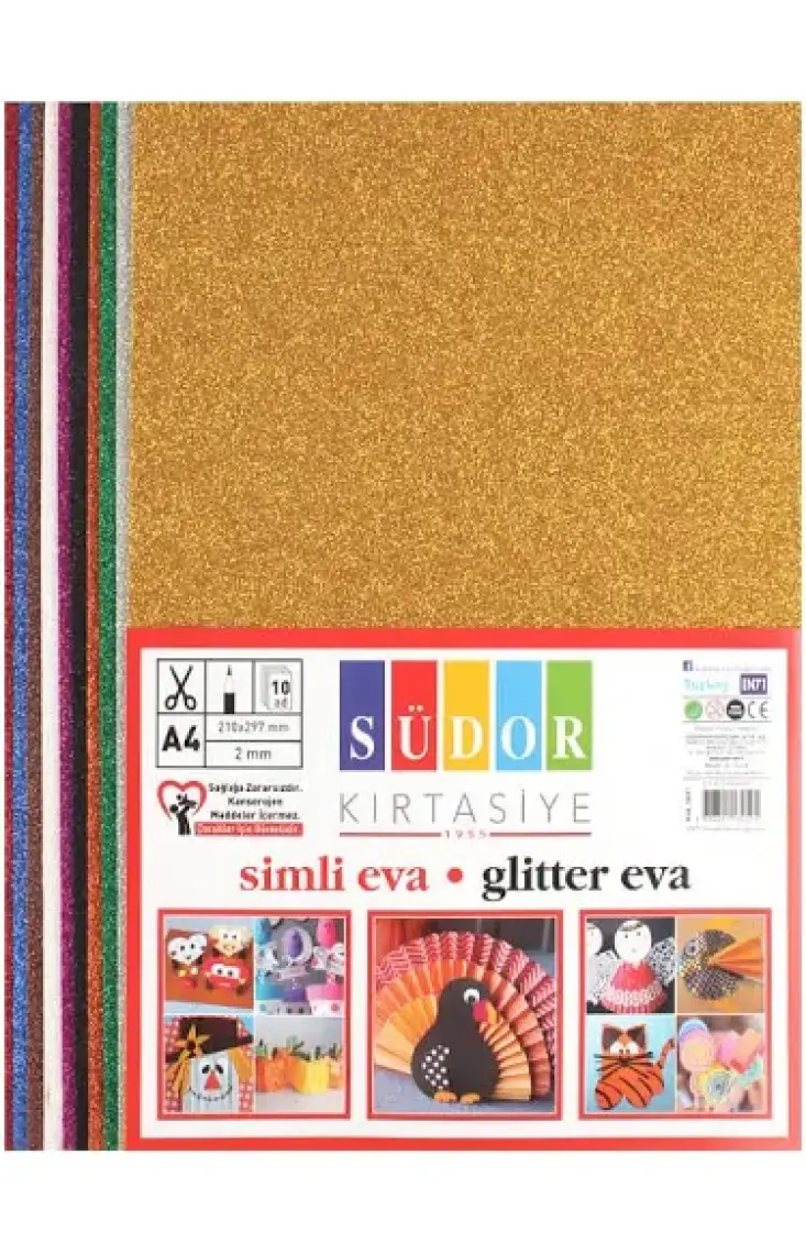 Eva 20x30 Cm 10 Renk Simli --sk01