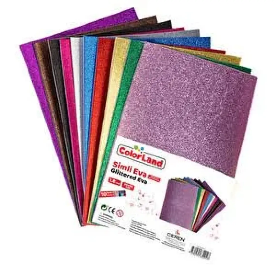 Bu-bu Eva 20x30 Simli Yapışkanlı 1,8mm 10 Renk Ev0038 5 Adet