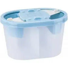 Br-256 Fırça Yıkama Kabı Çift Bölmeli (Asorti)