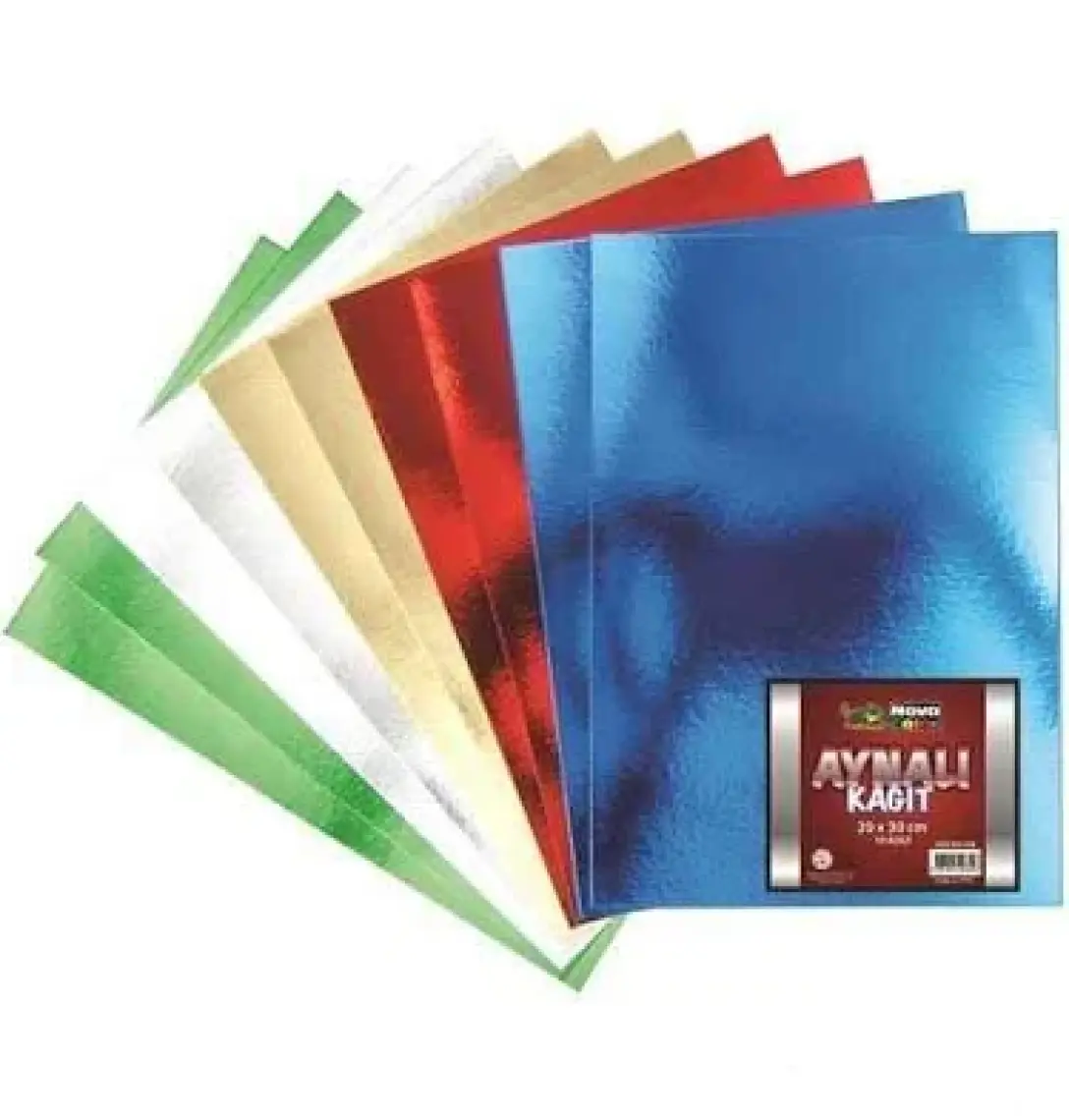 Aynalı Karton 10 Renk 20x30 cm