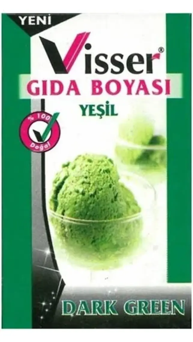 Hobi24 Visser Toz Gıda Boyası 9 Gram - Yeşil