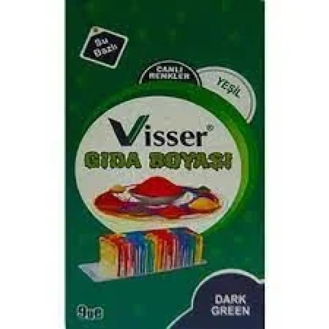 Hobi24 Visser Toz Gıda Boyası 9 Gram - Yeşil