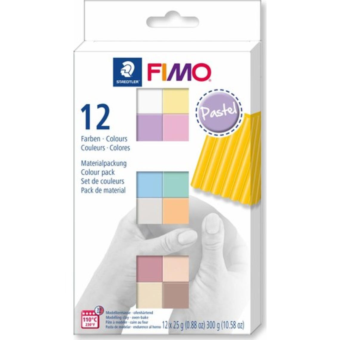 Staedtler Fimo Pastel Modelleme Kili Seti 12 Renk