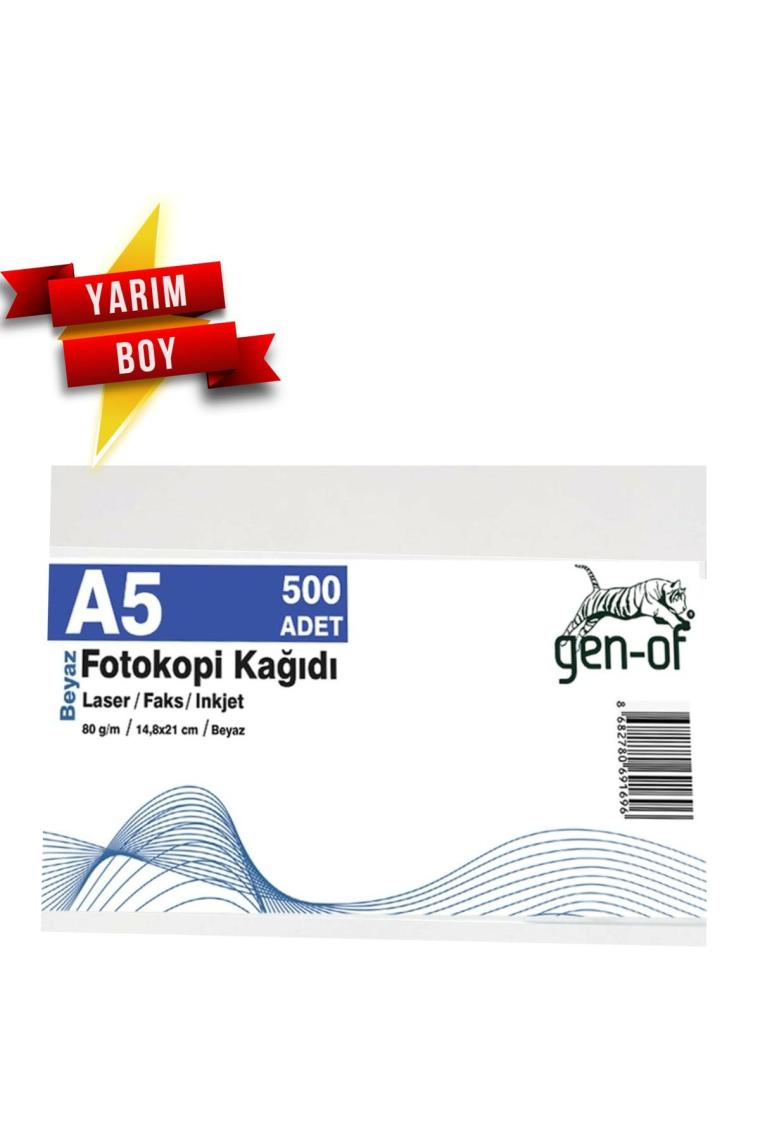 A5 80 G-M² 500 Adet Beyaz Fotokopi Kağıdı 1 Paket