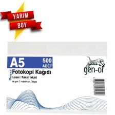 A5 80 G-M² 500 Adet Beyaz Fotokopi Kağıdı 1 Paket