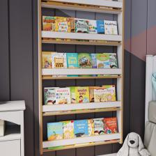 Zeo Wood Design Montessori 5 Raflı Mdf Çocuk Kitaplığı 154*80 cm