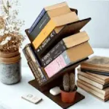 Vigo Wood Mk-20 Masaüstü Ağaç Kitaplık