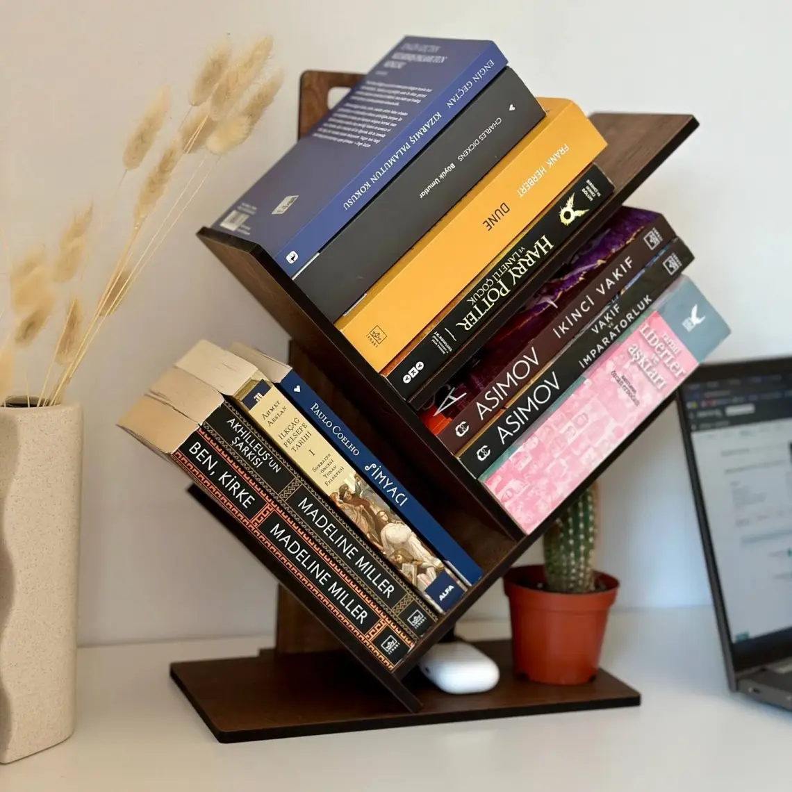 Vigo Wood Mk-20 Masaüstü Ağaç Kitaplık