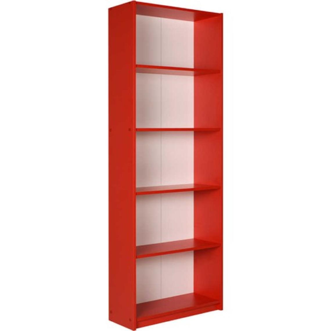 Adore Max 5 Raflı Kırmızı Kitaplık